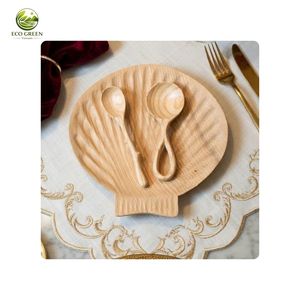 Assiette décorative en bois gravée en forme de cerf, design de dessin animé, animal mignon, idéale pour les cadeaux, écologique - Product Image 5