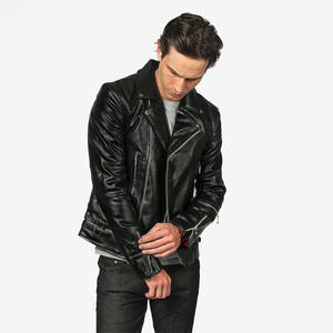 Chaqueta de piel de cordero para hombre de la mejor calidad 2023, abrigo de invierno impermeable con piel de oveja tejida, venta directa - Product Image 2