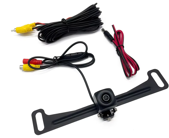 License Plate Frame Car Rear View Backup Camera Kit Adjustable Waterproof Reversing Camera with RCA for Passenger Vehicles