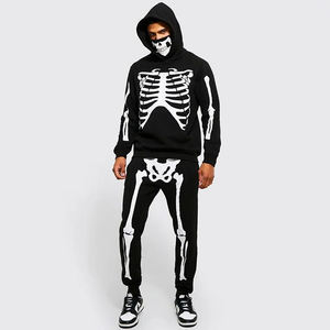 ชุดวอร์มมีฮู้ดของผู้ชายผ้าฟลีซระบายอากาศได้ดีเป็นมิตรต่อสิ่งแวดล้อมชุดวิ่งขนาดพลัสไซส์ฤดูหนาวออกแบบได้ตามที่ต้องการ - Product Image 1