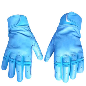 Guantes de bateo de béisbol de cuero Cabretta duraderos Guantes de entrenamiento deportivo Personalización Guantes de cuero genuino a precio razonable - Product Image 2