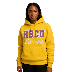 Hbcu เสื้อฮู้ดสวมหัวสีทองเพื่อการศึกษาปักโลโก้ได้ตามต้องการ - Product Image 1