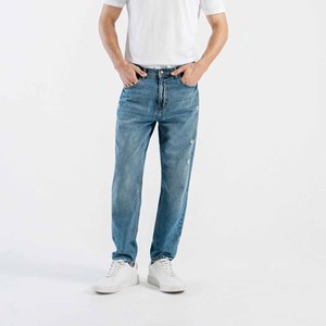 Meilleures ventes de jeans pour hommes de coupe normale pantalons en denim slim bleus pour hommes jeans en denim droit décontractés pour hommes entretien OEM - Product Image 5