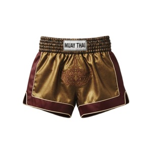 กางเกงมวยไทย MMA สีกรมท่าคลาสสิก ปักโลโก้ตามสั่ง ทนทาน ยืดหยุ่น แห้งเร็ว ระบายอากาศดี สำหรับการแข่งขัน - Product Image 4