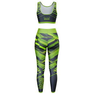 Ensembles de vêtements de sport de yoga et de fitness sans couture personnalisés pour femmes, motif uni, vêtements d'entraînement - Product Image 2