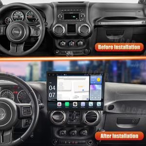AuCAR 15 "Android 13 écran tactile voiture stéréo vidéo <span class=keywords><strong>GPS</strong></span> Navigation multimédia lecteur DVD <span class=keywords><strong>autoradio</strong></span> pour <span class=keywords><strong>Jeep</strong></span> <span class=keywords><strong>Wrangler</strong></span> 2011-2017 - Product Image 2