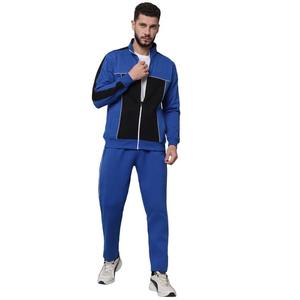 Ensemble de survêtement pour homme, vente chaude, arrivée de nouveaux produits, couleur personnalisée, panneau contrasté, 100% polyester, respirant, écologique, en vente - Product Image 1