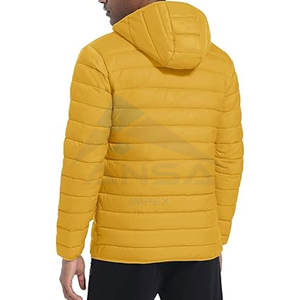 Chaqueta acolchada ligera empacable para hombre con capucha Chaqueta aislada acolchada Casual y ropa deportiva Marca personalizada Fábrica - Product Image 2