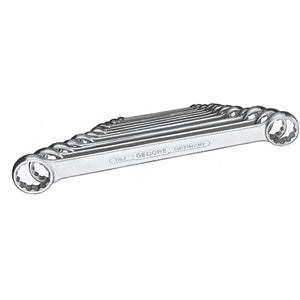 Juego de 8 Llaves de Cabeza Plana en Serie, Tamaño Métrico 6x7-8x9-10x11-12x13-14x15-16x17-18x19-20x22, Peso 885g - Product Image 1