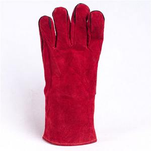 Protection Gants de soudage en cuir de sécurité dernière arrivée haute qualité nouveau style protection des mains en cuir synthétique Gants de soudage - Product Image 3