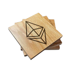 Tableware Kitchenware <b>Coasters</b> Handmade Acacia Wood Drink Tea <b>Coaster</b> Square Hotel Restaurant Natural Acacia Wood <b>Coaster</b> - Product Image 6