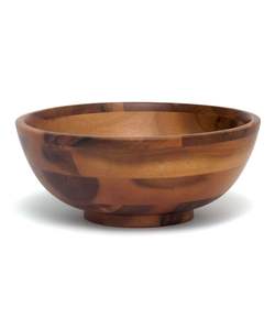 Unique Grain Wooden Serving Bowl For Natural <b>Aesthetic</b> Designed To Complement Wooden Utensils And Serving Trays - Product Image 2