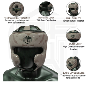 หมวกชกมวยทำจากหนังวัว MMA แบบปรับแต่งได้ - Product Image 6