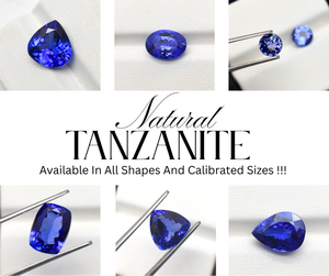 Tanzanite naturelle exceptionnelle pierre précieuse en vrac, paire de pierres taillées de forme ronde pour la fabrication de boucles d'oreilles Tanzanite - Product Image 6