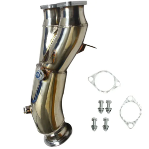 Kit de Juntas para Tubo de Escape y Colector de Escape para <span class=keywords><strong>BMW</strong></span> <span class=keywords><strong>N55</strong></span> E82 E88 <span class=keywords><strong>E90</strong></span> E91 E92 E93 135i <span class=keywords><strong>335i</strong></span> 2011-2012, Tubo de Escape Individual Turbo T304 - Product Image 2