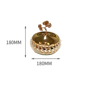 Vente en Gros Personnalisable Logo Designer En Acier Inoxydable Et Cristal Dates Et Bol De Noix Séchées - Product Image 2