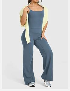 Pantalones de Yoga de Cintura Alta y Media para Mujer, Pantalones Deportivos de Pierna Ancha para Fitness, Recreación al Aire Libre, Pilates, Gimnasio y Correr - Product Image 6