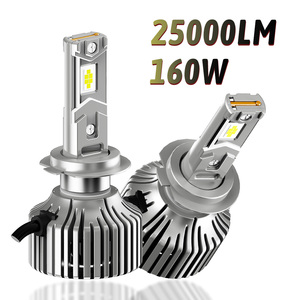 Alta potencia 160W tres tubos de cobre Led Para Auto H1 H11 9005 9006 H7 H4 bombillas Led faros de coche - Product Image 4