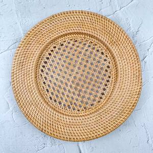 Natural Look Eco-Friendly Europe Style Flower Shape Rattan Placemat Charger Handwoven for Dining Table for Home/Restaurant/Hotel - Product Image 6