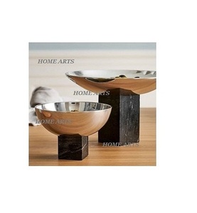 Ensemble de 2 bol de service à fruits de forme ronde Design antique différentes tailles bol de service au chocolat en vrac - Product Image 1