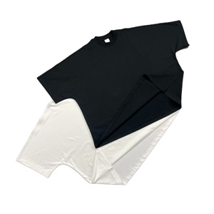 Alta calidad 100% algodón recortado Boxy Fit camiseta hombres de gran tamaño Casual en blanco personalizado Boxy Tee - Product Image 6