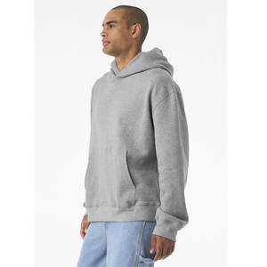 Fabricantes de sudaderas con capucha en blanco de peso pesado Sudadera con capucha negra lisa con hombros caídos de algodón personalizada para mujer - Product Image 5