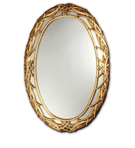 Espejo de pared redondo moderno de latón AK con acabado dorado, espejo decorativo de diseño de marco atractivo para decoración de Hotel/adornos para el hogar - Product Image 3