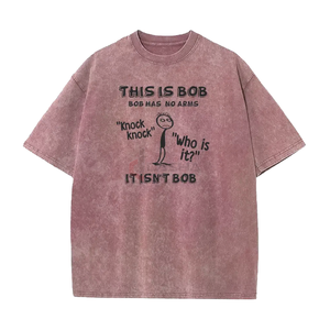 Streetwear vintage délavé à l'acide 100% jersey de coton imprimé graphique haut t-shirt surdimensionné pour hommes - Product Image 6