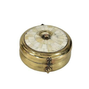 Boîte d'incrustation en os au design élégant, motif rond unique, cadeau d'anniversaire à votre budget - Product Image 5