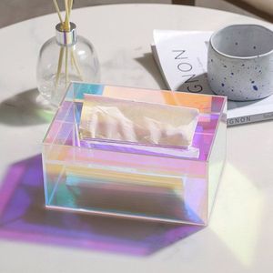 2025 Sleek Acrylic Tissue Storage Solution Eco-Friendly Modern Design for Stylish Home Office & <b>Bathroom</b> Decor - Product Image 5
