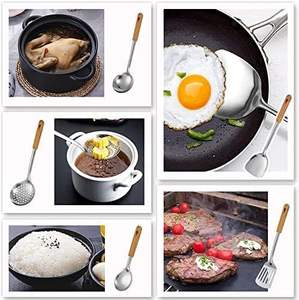 H.m.a งานหัตถกรรมที่ให้บริการเครื่องใช้ที่มีโครงสร้างไม้เรียบและที่จับเหล็กกระจกระยิบระยับสำหรับเสิร์ฟอาหาร - Product Image 4