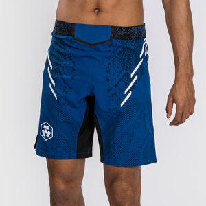 Short de combat MMA de qualité supérieure Bjj Training Mma Men Fight Night Short de combat pour hommes Long Fit Blue/USA - Product Image 1