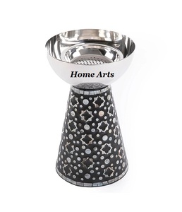 Madera hecha a mano y nácar Mabkhar calidad premium tamaño personalizado Mabkhar de fabricación en la India - Product Image 5