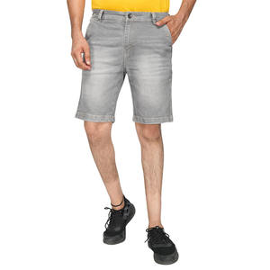 Shorts en jean confortables pour hommes avec une coupe slim et des coutures durables pour une utilisation quotidienne Shorts en jean tendance pour hommes - Product Image 1