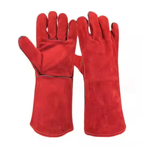 make this tital long Heat Resistant Gloves Custom logo Anti Wrinkle Best Leather Material Heat Resistant Gloves - Product Image 1