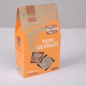 Cartons de restauration rapide jetables personnalisés imprimés en offset avec lamination brillante et feuille d'or pour hamburgers et frites - Product Image 1