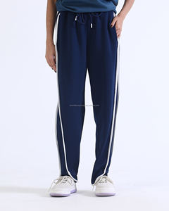 Pantalon de jogging chaud d'hiver pour hommes Pantalon de survêtement en polaire épaisse et douce avec poches élastiques à la taille Style Streetwear personnalisé Design avant plat - Product Image 4