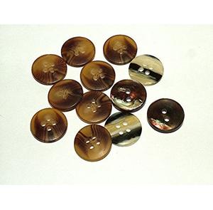 Boutons à 4 trous en corne de buffle naturelle pour fournitures d'artisanat - Product Image 5