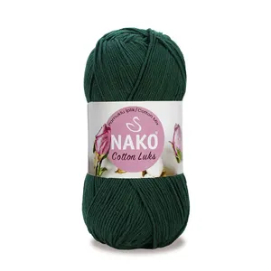 Nako Cotton Lux 97580-Produit en fil mélangé émeraude foncé - Product Image 1