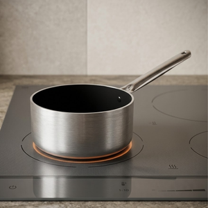 Made in Italy Pura Induction Aluminum Saucepan 20 Diameter with Stainless Steel Long Handle for Soup <b>Sauce</b> and Boiling - Product Image 5