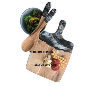Planche à découper en bois de haute qualité et blocs à découper en résine verte/en bois pour la cuisine domestique de l'Inde STAR CRAFTS INDIA - Product Image 1