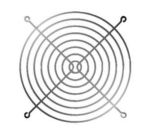 G200-1 <b>Metal</b> Wire <b>Fan</b> Guard for Axial <b>Fan</b> 200*200*70mm - Product Image 1