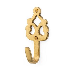 ตะขอแขวนผนังเอนกประสงค์ทำจากทองเหลืองดีไซน์เรียบง่ายตะขอติดผนังอเนกประสงค์คุณภาพสูงอุปกรณ์ตกแต่งขัดเงาสำหรับบ้านและสำนักงาน - Product Image 1