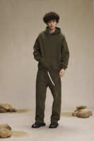 Set Hoodie Pria Ukuran Besar, Logo Cetak Timbul 3D Kustom, Streetwear Kasual 2 Potong