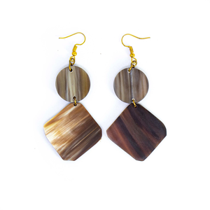 Pendientes de cuerno de búfalo de último diseño para niñas y mujeres, forma cuadrada, pendientes bonitos de la mejor calidad, artículos de uso diario, los más exigentes - Product Image 3