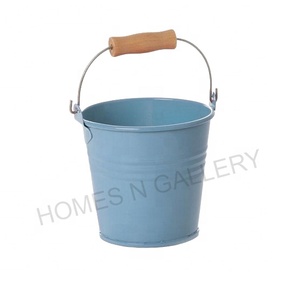 Amazing Galvanized <b>Tin</b> Home Decorative Metal Flower Pail <b>Bucket</b> Planter Pots Made in India for Garden Application - Product Image 5