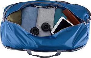 Bolsa de lona deportiva de gran capacidad Unisex con cremallera de patrón de letras de moda, bolsa de gimnasio de viaje portátil personalizada con su propio diseño - Product Image 6