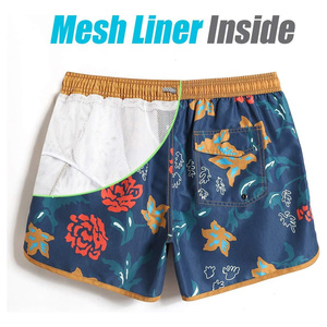 Pantalones Cortos de Malla para Hombre con Estampado Personalizado, Transpirables, con Decoración de Encaje, Ecológicos, Diseño OEM, Ropa Casual, Ropa Deportiva, Marca Propia - Product Image 2