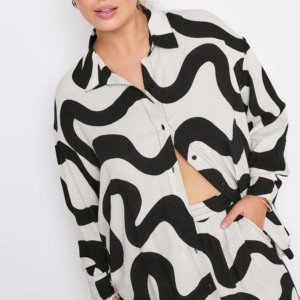 Blusas de Algodón Transpirable para Mujer, Tallas Grandes, con Logotipo Personalizado, Primavera-Otoño, Camisetas de Alta Calidad para Exteriores 2026 - Product Image 2