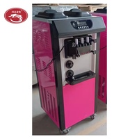 Machine à Crème Glacée Molle Commerciale Automatique 3 Parfums pour Restaurants et la Production de Crème Glacée